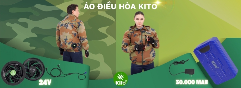 ÁO ĐIỀU HOÀ KITO CHÍNH HÃNG KT03 24V